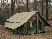 Εξωτερική σκηνή ντους από καμβά